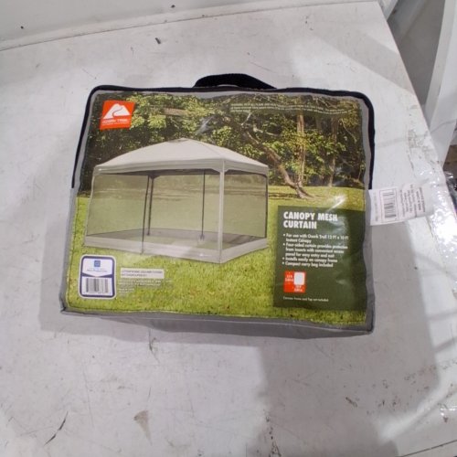 OZARK TRAIL MESH CURTAIN FOR USE WITH OZARK INSTANT CANOPY - 12FT X 10FT - GREY/BLACK image 6