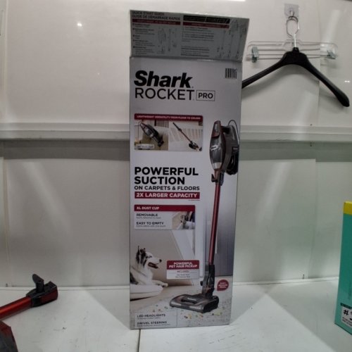 SHARK HV370C ROCKET PRO CORDED STICK VACUUM REMOVABLE HAND VACUUM ADVANCED SWIVEL STEERING - COMET RED (MODEL: HV370C) image 6