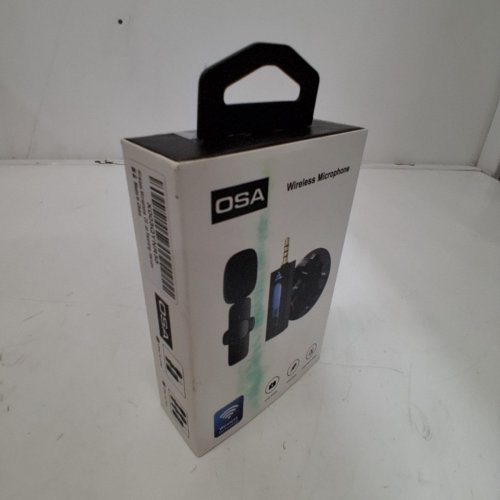 OSA WIRELESS LAVALIER MICROPHONE SYSTEM WITH 3.5MM AUX RECEIVER AND 2 MICROPHONES - BLACK (MODEL: K35) image 5