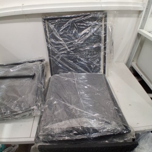 3PC RATTAN PATIO FURNITURE SET WITH 2 CHAIR AND 1 TABLE - BLACK (MODEL: VC-LCRC813SGYOB) image 4