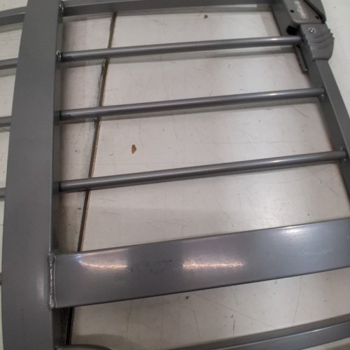REGALO EASY STEP EXTRA WIDE METAL SAFETY GATE - 30" X 29" TO 49" - PLATINUM GREY (MODEL: 1164EPDS) image 4