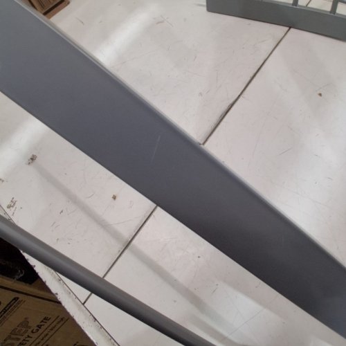 REGALO EASY STEP EXTRA WIDE METAL SAFETY GATE - 30" X 29" TO 49" - PLATINUM GREY (MODEL: 1164EPDS) image 5