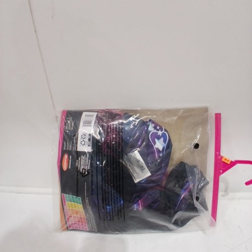 GIRL'S GOODMARK STARRY SKELLY SKELETON COSTUME - MEDIUM (8-10) - BLACK/ PURPLE/PINK (STYLE: CA31622M) image 3