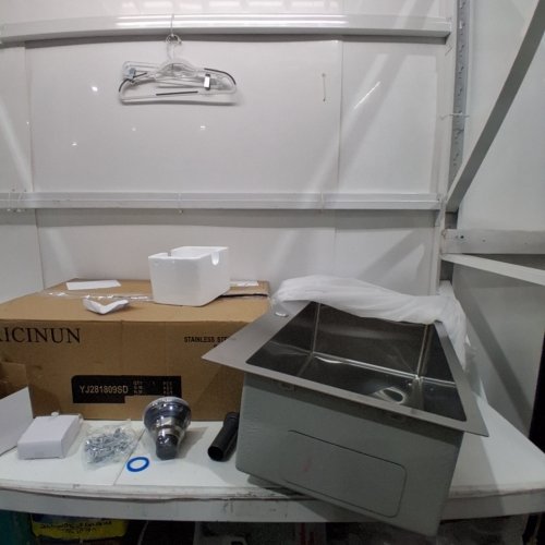 RICINUN TOP-MOUNT DEEP BAR/KITCHEN SINK - 28" X 18" X 9" - STAINLESS STEEL - (MODEL: YJ281809SD) image 2