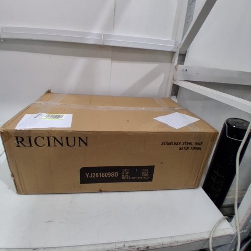 RICINUN TOP-MOUNT DEEP BAR/KITCHEN SINK - 28" X 18" X 9" - STAINLESS STEEL - (MODEL: YJ281809SD) image 7