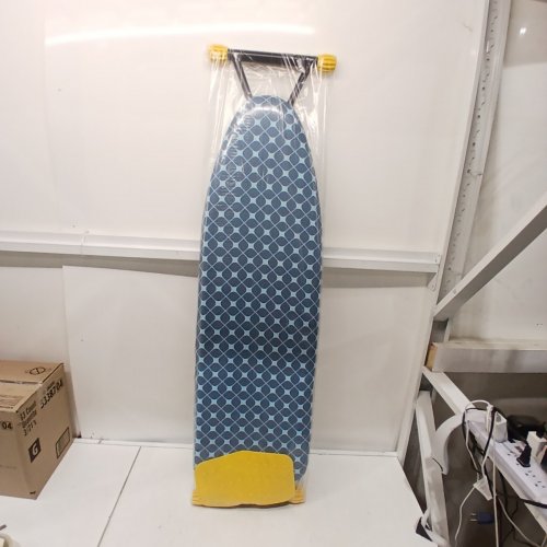 APEXCHASER ADJUSTABLE IRONING BOARD WITH IRON REST - 43" X 13" - BLUE/YELLOW (MODEL: RYP1343HT-19-28Y) image 2