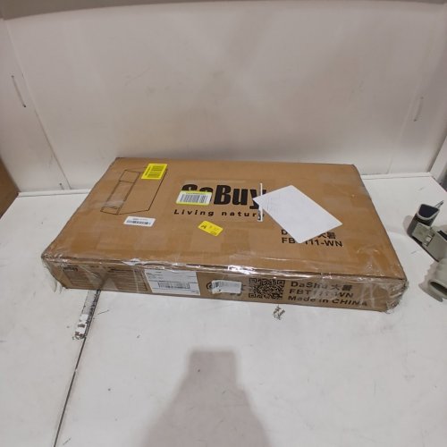 SOBUY NARROW OPEN SHELF WITH DRAWER NIGHTSTAND - 7.87" - WHITE (MODEL:FBT111-W) image 4
