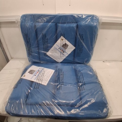 2PK YEYEEYYEE EXTRA WIDE STADIUM SEATS WITH BACK SUPPORT - 25" - BLUE image 3