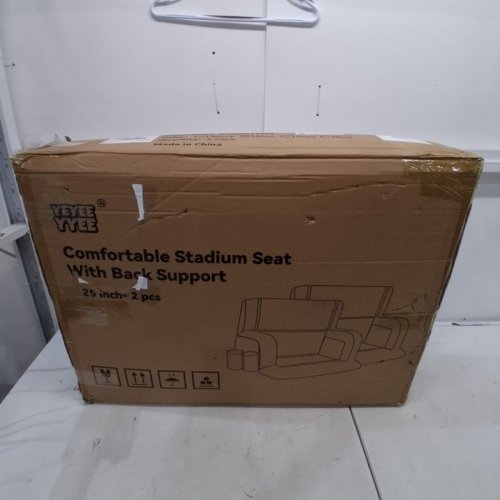 2PK YEYEEYYEE EXTRA WIDE STADIUM SEATS WITH BACK SUPPORT - 25" - BLUE image 5
