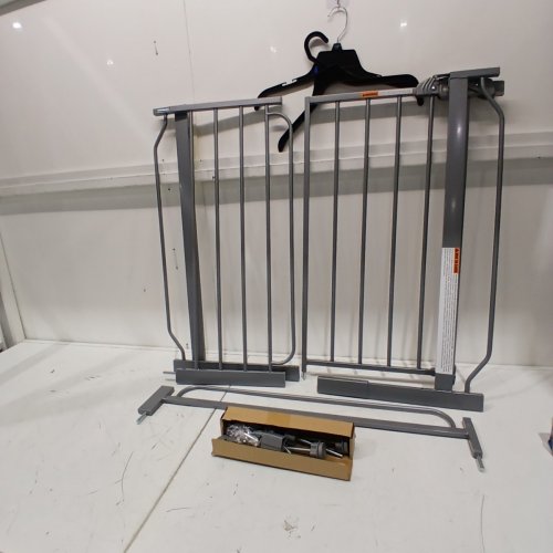 REGALO EASY STEP EXTRA WIDE METAL SAFETY GATE - 30" X 29" - 49" - PLATINUM (MODEL: 1164 EP DS) image 2