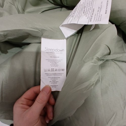 5PC SLEEPDOWN COMFORTER SET WITH SHEETS - KING - SAGE GREEN image 3