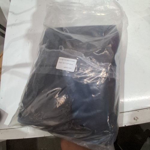 OUTDOOR SWING CANOPY REPLACEMENT COVER - 74" X 51" - BLACK image 2