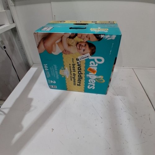 144PK PAMPERS SWADDLERS DISPOSABLE BABY DIAPERS - SIZE 2 (10-22LBS) image 3