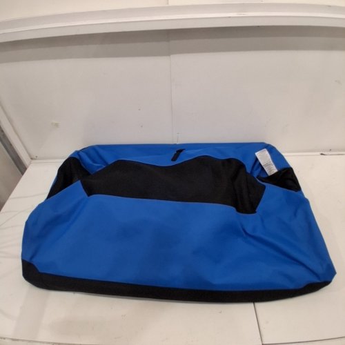 AMAZON BASICS PREMIUM FOLDING PORTABLE SOFT PET DOG CRATE CARRIER KENNEL - 36" X 24" X 24" - BLUE/BLACK image 3