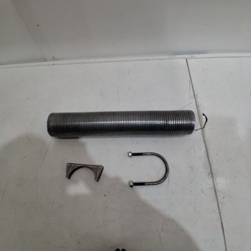 UNIVERSAL STAINLESS STEEL EXHAUST FLEX PIPE WITH METAL STEEL U BOLT CLAMP image 3