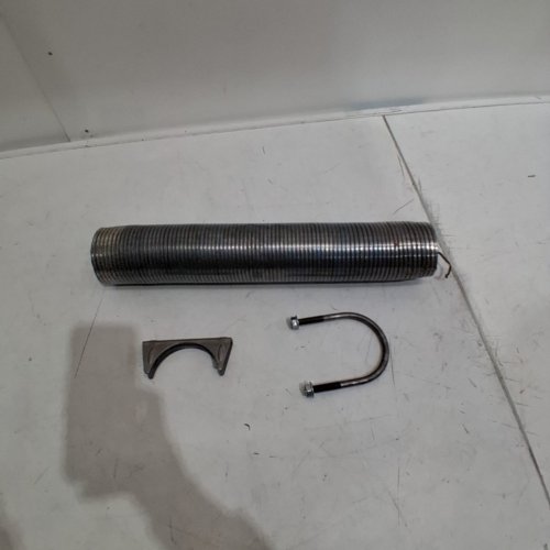 UNIVERSAL STAINLESS STEEL EXHAUST FLEX PIPE WITH METAL STEEL U BOLT CLAMP image 6