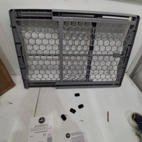 GRAY EXPANDABLE PLASTIC SAFETY GATE - GREY (0723 DS) image 2