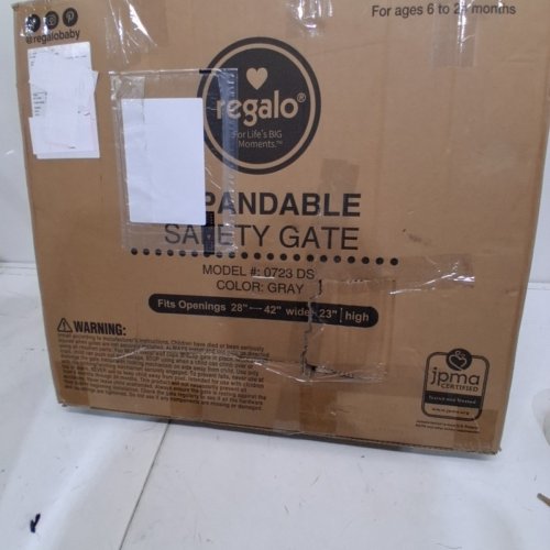 GRAY EXPANDABLE PLASTIC SAFETY GATE - GREY (0723 DS) image 6