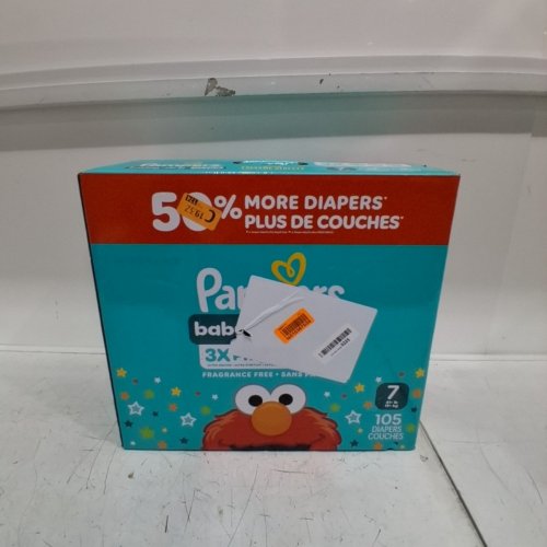 105PK PAMPERS BABY DRY ULTRA 3X PROTECTION - SIZE 7 image 2