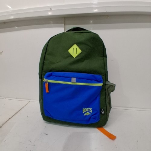 ROOTS LIGHTWEIGHT BACKPACK WITH LAPTOP COMPARTMENT - 34L - GREEN/BLUE (STYLE:RTS6914) image 2