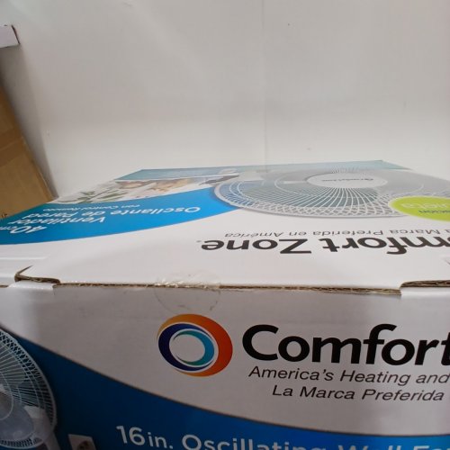 COMFORT ZONE WALL-MOUNT FAN - 16" - WHITE (MODEL: CZ16WR) image 3