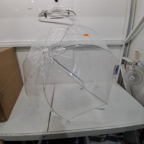 WEATHER STATION BUBBLE DOME CLEAR UMBRELLA - 52" - WHITE (MODEL: WS510-WHITE) image 2