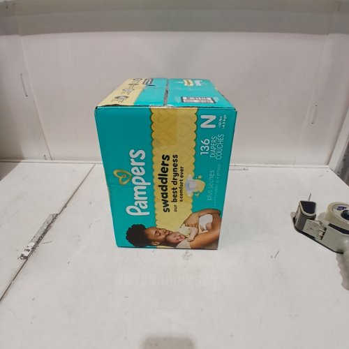 136PK PAMPERS SWADDLERS DISPOSABLE BABY DIAPERS - NEWBORN SIZE image 2