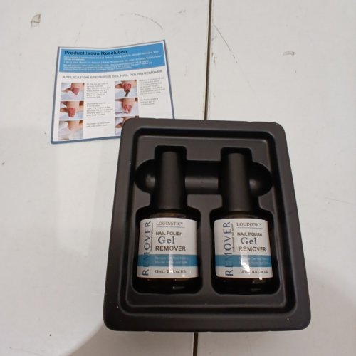 2 LOUINSTIC GEL NAIL REMOVER WITH NAIL FILES - 15ML/EACH image 2