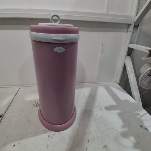 UBBI STEEL DIAPER PAIL WITH SAFETY LOCK & RUBBER SEAL LOCKS IN ODOR - 13GAL - BLUSH PINK (MODEL: 10031) image 2