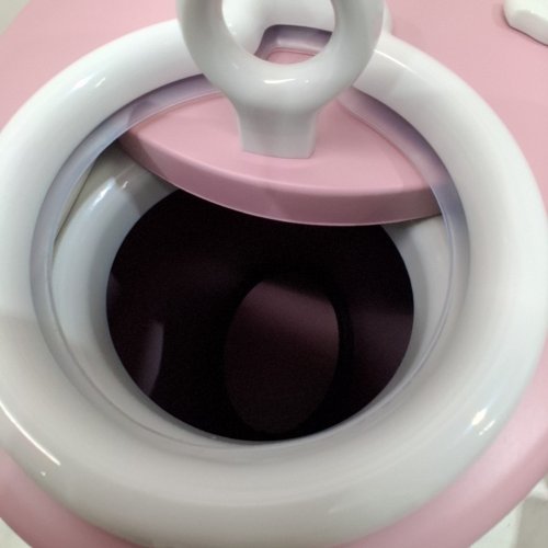 UBBI STEEL DIAPER PAIL WITH SAFETY LOCK & RUBBER SEAL LOCKS IN ODOR - 13GAL - BLUSH PINK (MODEL: 10031) image 3