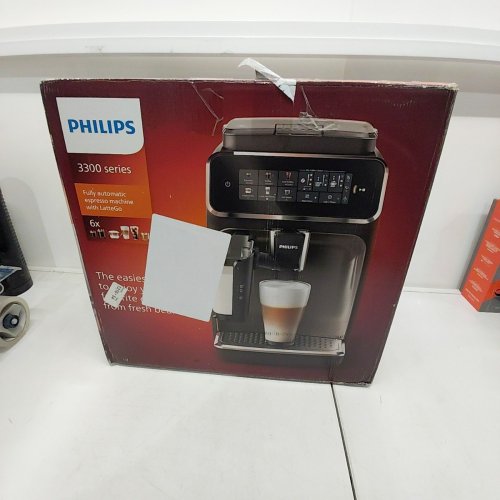 PHILIPS 3300 SERIES ULLY AUTOMATIC ESPRESSO MACHINE WITH LATTEGO MILK SYSTEM AND INTEGRATED GRINDER - GLOSSY BLACK (MODEL:EP3341/50) image 6