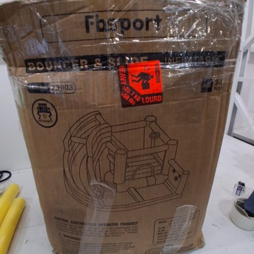 FBSPORT INFLATABLE BOUNCE HOUSE WITH WATER SLIDE CLIMBING WALL SPLASH POOL & BLOWER - 450W (MODEL: FBSPORT-CA-73003) image 5