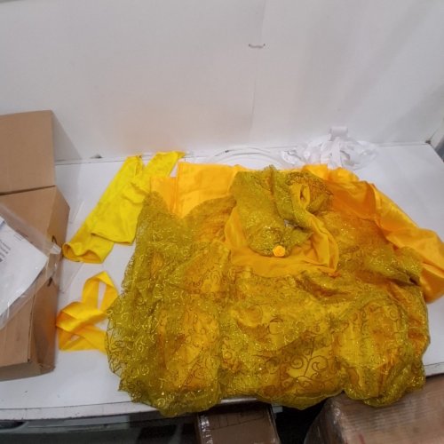 CALIFORNIA COSTUMES BEAUTY BALL GOWN COSTUME - EXTRA SMALL - YELLOW /GOLD image 3