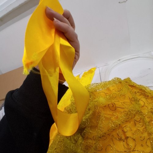 CALIFORNIA COSTUMES BEAUTY BALL GOWN COSTUME - EXTRA SMALL - YELLOW /GOLD image 4