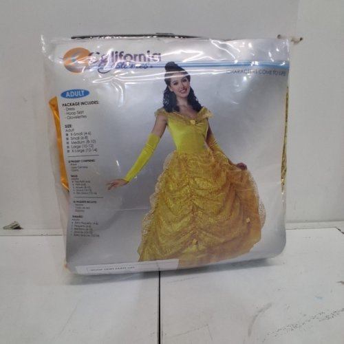 CALIFORNIA COSTUMES BEAUTY BALL GOWN COSTUME - EXTRA SMALL - YELLOW /GOLD image 5
