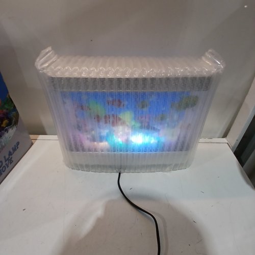 ARTIFICIAL TROPICAL FISH DECORATIVE SENSORY AQUARIUM LAMP - BLUE/SILVER image 2