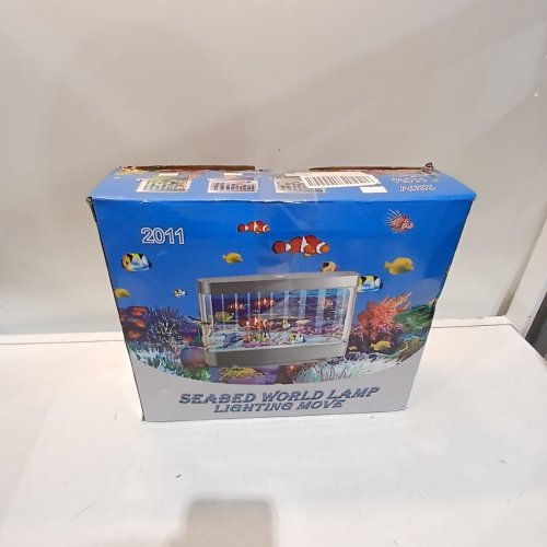 ARTIFICIAL TROPICAL FISH DECORATIVE SENSORY AQUARIUM LAMP - BLUE/SILVER image 3