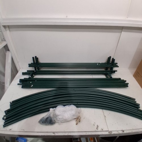 BENEFITUSA METAL GREENHOUSE FRAME - 12FT X 7FT X 7FT - GREEN (MODEL: GH050-FRAME) image 2