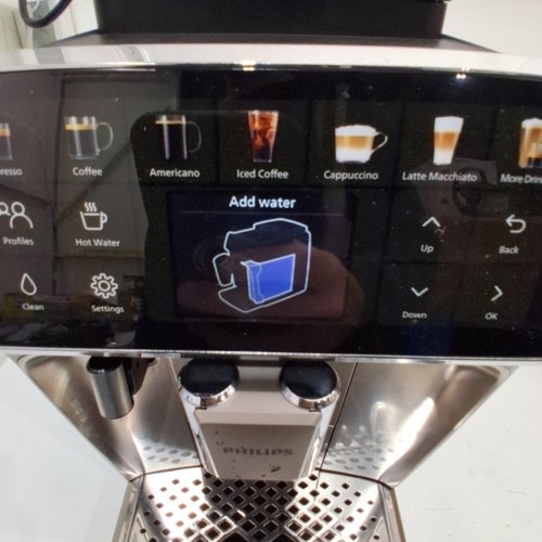 PHILIPS 4400 SERIES LATTEGO FULLY AUTOMATIC ESPRESSO MACHINE WITH BUILT-IN GRINDER & MILK FROTHER - BLACK/CHROME (MODEL: EP4447/90) image 2