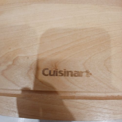 CUISINART CUTTING BOARD - 20" X 16" - NATURAL WOOD image 2