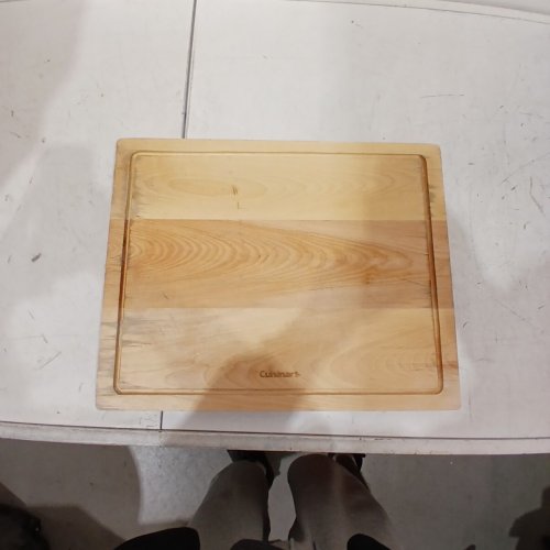 CUISINART CUTTING BOARD - 20" X 16" - NATURAL WOOD image 3