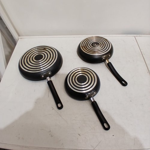 3PC TFAL TITANIUM NON-STICK SKILLET SET - 8" / 9.75" / 11.25" - BLACK (MODEL: 9988999) image 4
