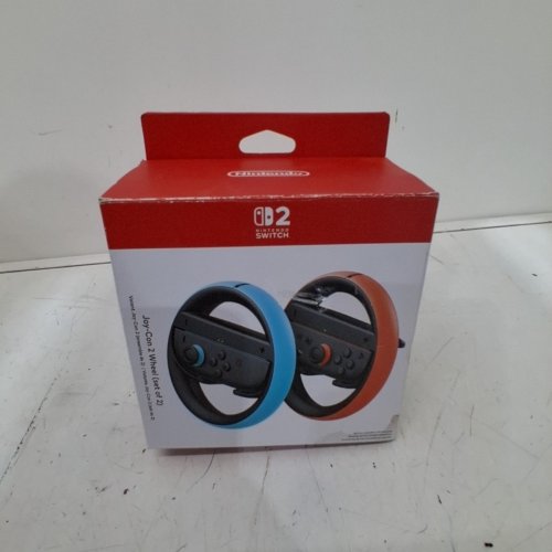 2PK NINTENDO SWITCH STEERING WHEEL CONTROLLER CASE - JOY-CON WHEEL PAIR ACCESSORY - RED/BLUE image 3