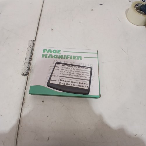 3X LARGE ULTRA BRIGHT LED PAGE MAGNIFIER- 6" X 8"- BLUE image 4