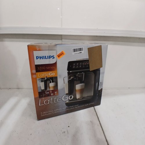 PHILIPS 3200 SERIES LATTEGO FULLY AUTOMATIC ESPRESSO MACHINE WITH BUILT-IN GRINDER & MILK FROTHER - BLACK (MODEL: EP3241/54) image 9