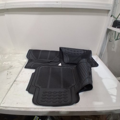 3PC SHIRRY GROUP FH GROUP ALL WEATHER FLOOR MATS 3 ROW TRIMMABLE EDGES HEAVY DUTY BLACK image 2