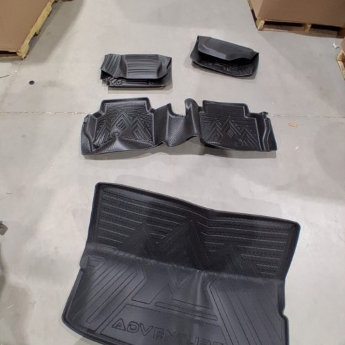 4PC ADVENTURE ALL WEATHER CARGO LINER FLOOR MATS - BLACK image 3