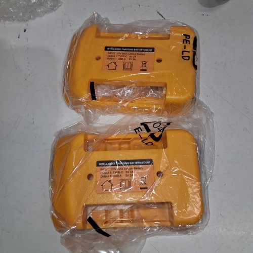 BATTERY MOUNT WITH USB AND TYPE-C CHARGING - YELLOW image 2