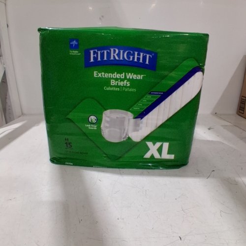 15PK MEDLINE FITRIGHT OPTIFIT BRIEFS - XL image 2