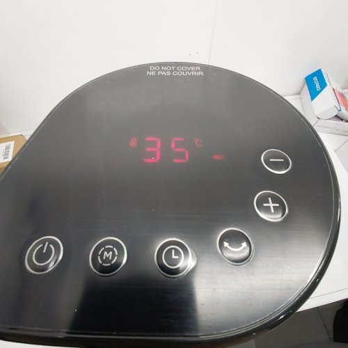 SENVILLE SWING CERAMIC TOWER HEATER WITH FAN - WHITE AND BLACK image 2